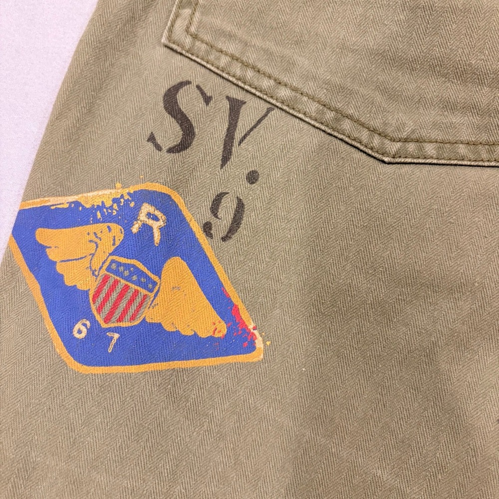 Polo Ralph Lauren Utility Surplus Chino Shorts Olive Green Pacific Tour Mens 40 - Picture 13 of 16